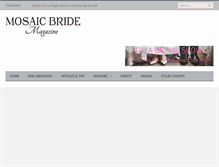 Tablet Screenshot of mosaicbride.com